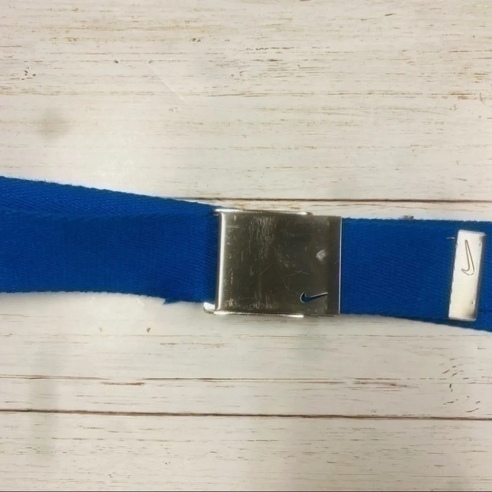Nike Men’s Blue Web Belt With Bottle Opener Buckle